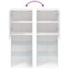 vidaXL TV-Schrank mit LED-Leuchten Wei&szlig; 40,5x30x102 cm