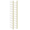 vidaXL Wand-Weinregal f&uuml;r 36 Flaschen 2 Stk. Golden Eisen