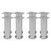 vidaXL Sofabeine 8 Stk. Rund Chrom 180 mm