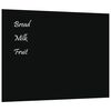 vidaXL Magnettafel Wandmontage Schwarz 80x60 cm&nbsp; Hartglas