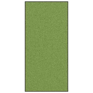 vidaXL Fu&szlig;matte Gr&uuml;n und Schwarz 120 x 250 cm 100% Polyamid