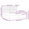 vidaXL Boxspringbett mit Matratze Braun 200 x 200 cm Stoff
