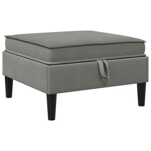 vidaXL Sofa-Hocker mit Stauraum Dunkelgrau Samt