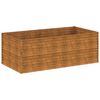 vidaXL Hochbeet 196x100x69 cm Cortenstahl