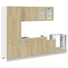 vidaXL 8-tlg. K&uuml;chenschrank-Set Lyon Sonoma-Eiche Holzwerkstoff