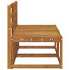 vidaXL 2 St&uuml;ck Outdoor Mittelsofa Massivholz Akazie Natur