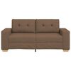 vidaXL Loveseat-Sofa Braun 140 cm Stoff