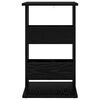 vidaXL Beistelltisch Schwarz Eichen-Optik 40 x 35 x 60,5 cm