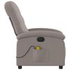 vidaXL Massagesessel Elektrisch Taupe Stoff