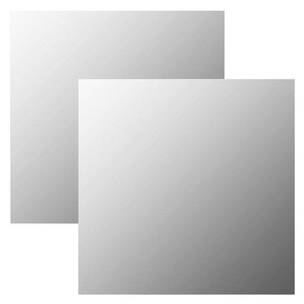 vidaXL Wandspiegel 2 Stk. 60x60 cm Quadratisch Glas