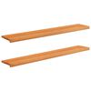 vidaXL Fensterb&auml;nke 2 stk. Hellbraun 160 x 30 x 2 cm Massivholz Buche