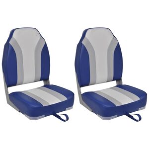 vidaXL Klappbare Bootsst&uuml;hle 2 Stk. mit hoher R&uuml;ckenlehne
