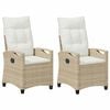vidaXL Gartenstuhl 2 pcs Beige und Creme 56 x 60 x 112 cm