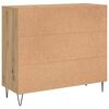vidaXL Sideboard Artisan-Eiche 90 x 32,5 x 80 cm Holzwerkstoff