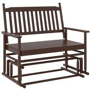 vidaXL Schaukelbank Braun 118x70x104,5 cm Massivholz Pappel