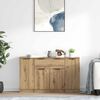 vidaXL Sideboard mit Schubladen 3 pcs Artisan-Eiche Holzwerkstoff