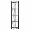 vidaXL B&uuml;cherregal 5 F&auml;cher 40x30x180 cm Altholz Massiv