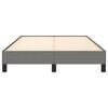 vidaXL Bettgestell ohne Matratze Dunkelgrau 120x190 cm Stoff