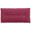 vidaXL R&uuml;ckenkissen Weinrot 100 x 50 cm Cordstoff