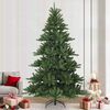 vidaXL K&uuml;nstlicher klappbarer Weihnachtsbaum Gr&uuml;n 240 cm PVC, Stahl