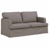 vidaXL Sofa 2 pcs Taupe