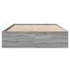 vidaXL Bettgestell Grau Sonoma 120x190 cm Holzwerkstoff