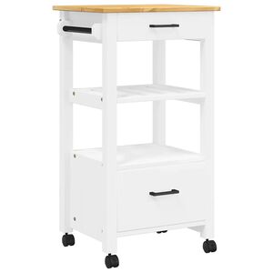vidaXL K&uuml;chenwagen MONZA 48x40x88,5 cm Massivholz Kiefer