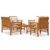 vidaXL 5-tlg. Garten-Lounge-Set mit Kissen Massivholz Akazie