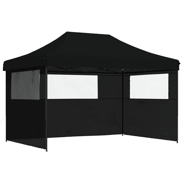 vidaXL Party-Zelt Schwarz 279 x 410 x 315 cm Oxford-Stoff