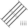vidaXL Fenstersicherheitsgitter 115 x 60 cm Galvanisiertes Stahl