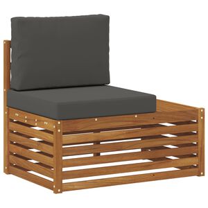vidaXL Outdoor Endsofa Natur 91 x 63 x 73 cm Massivholz Akazie