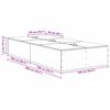 vidaXL Bettgestell mit Speicher Altholz 100 x 200 cm Holzwerkstoff