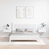 vidaXL Nachttisch 2 pcs Wei&szlig; 44 x 32,5 x 40 cm Massivholz Kiefer