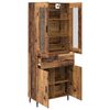 vidaXL Highboard mit Schubladen 2 pcs Altholz Holzwerkstoff