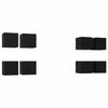vidaXL Wandmontiertes TV-Regal 8 pcs Schwarze Eiche 30,5 x 30 x 30 cm