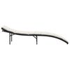 vidaXL Sonnenliege mit Kissen Schwarz 55x199x50 cm Poly Rattan