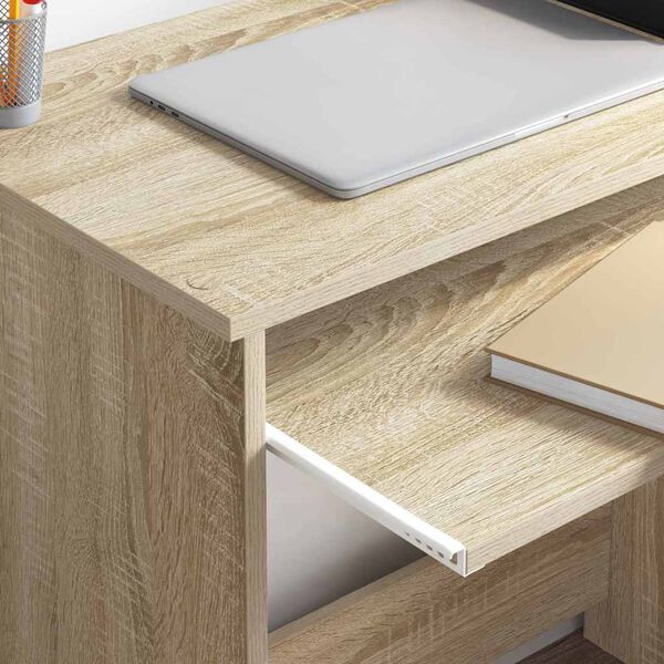 vidaXL Schreibtisch Sonoma-Eiche 106 x 41 x 88.5 cm Holzwerkstoff