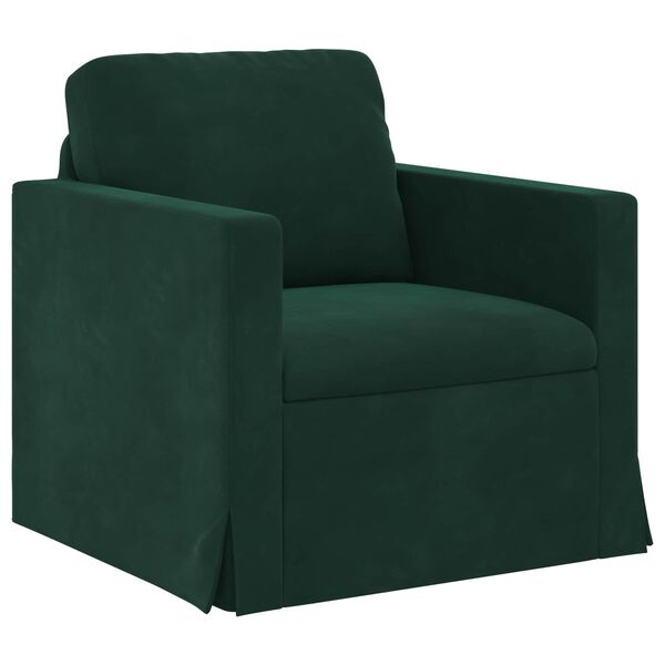 vidaXL Sofa Dunkelgr&uuml;n Gesamtabmessungen: 78 x 78 x 80 cm (B x T x H)