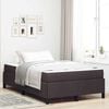 vidaXL Boxspringbett Dunkelbraun 120 x 190 cm Stoff