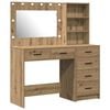 vidaXL Schminktisch 2 pcs Braun 78,5 x 41 x 135 cm Holzwerkstoff