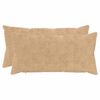 vidaXL Kissenbezug 2 stk. HEERLEN Creme 40 x 80 cm Faux Kaninchenfell