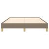 vidaXL Bettgestell ohne Matratze Taupe 160x200 cm Stoff