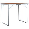 vidaXL Klappbarer Campingtisch mit Metallrahmen 80 x 60 cm
