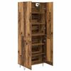 vidaXL Highboard 2 pcs Altholz Holzwerkstoff