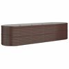 vidaXL Hochbeet Verzinkter Stahl 296x80x68 cm Braun