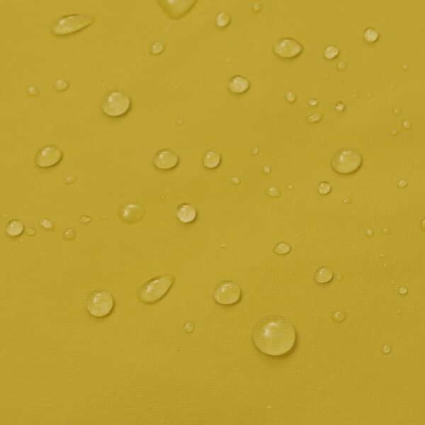 vidaXL Regenmantel Wasserdicht Strapazierf&auml;hig Lang mit Kapuze Gelb XL