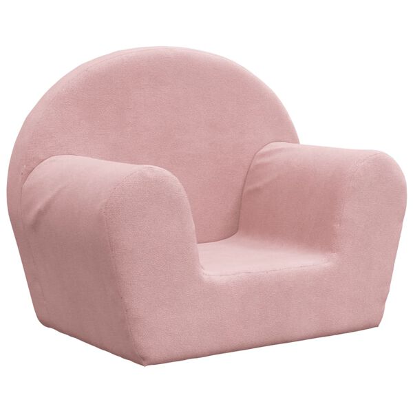 vidaXL Kindersofa Rosa Weicher Pl&uuml;sch