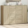 vidaXL Sideboards 2 Stk. Sonoma-Eiche 60x31x84 cm Holzwerkstoff