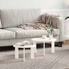 vidaXL Couchtisch 2 pcs Wei&szlig; Massivholz Kiefer