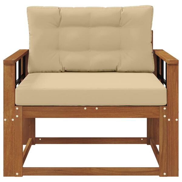 vidaXL Outdoor Mittelsofa Massivholz Akazie Natur